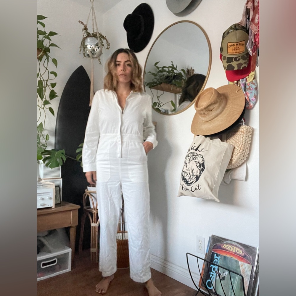 Brixton Mersey white long sleeve coverall